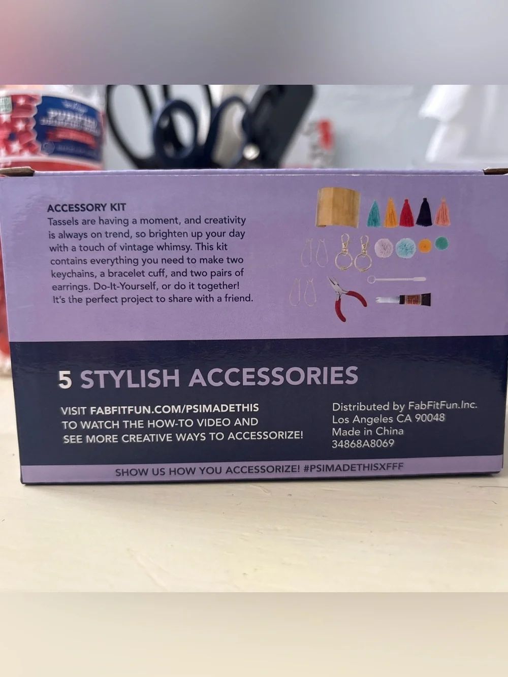 DIY Tassel Accessory Jewelry Kit FabFitFun Craft Kit New in Box